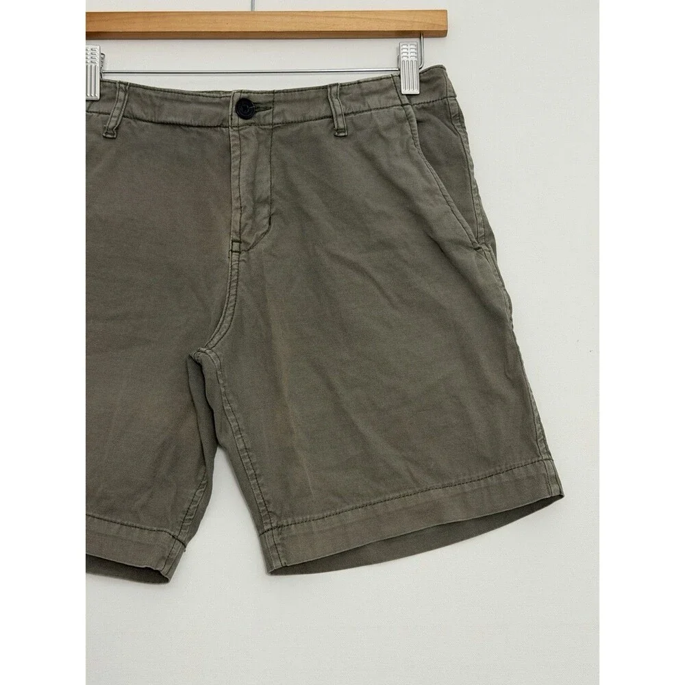 Buck Mason Deck Shorts Mens 29 Olive Green Chino Drawstring BM14004